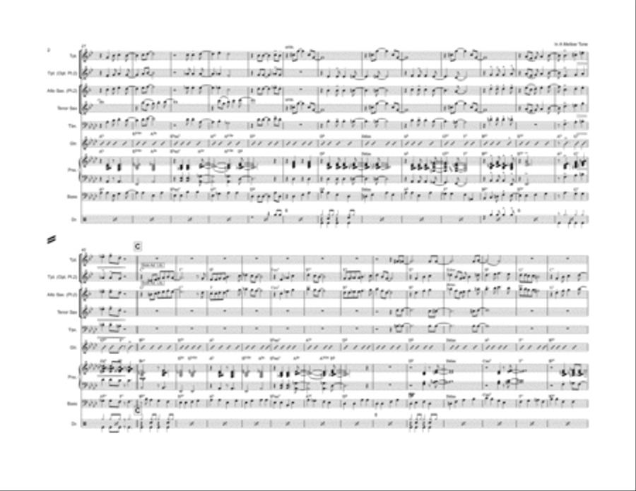 In A Mellow Tone Jazz Ensemble scores gallery preview page 2