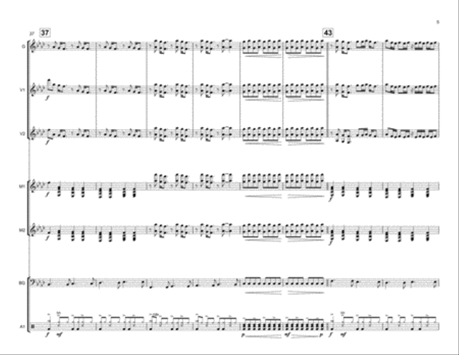 Dream On Percussion Ensemble scores gallery preview page 6