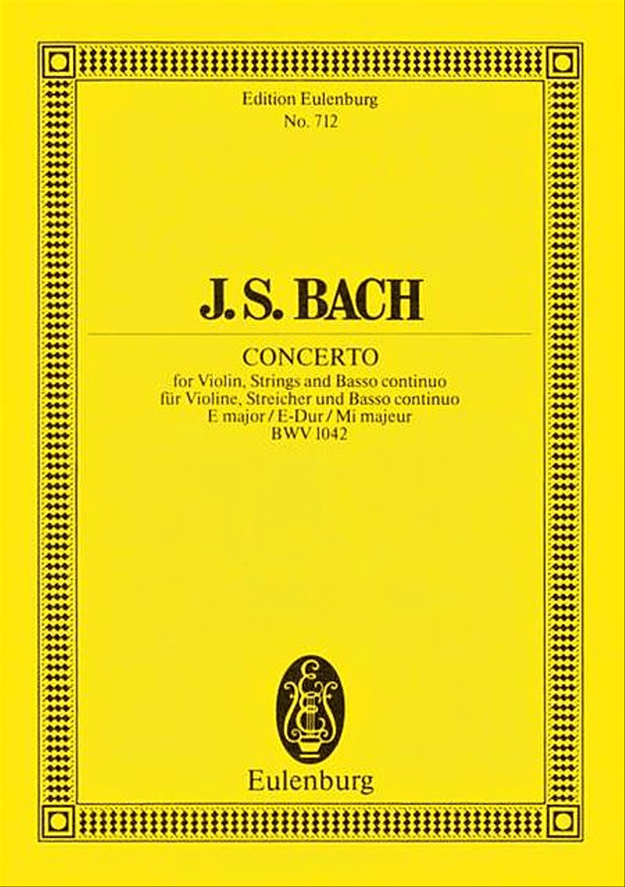 Violin Concerto No. 2, BWV 1042 Orchestra scores gallery preview page 1