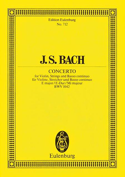 Violin Concerto No. 2, BWV 1042