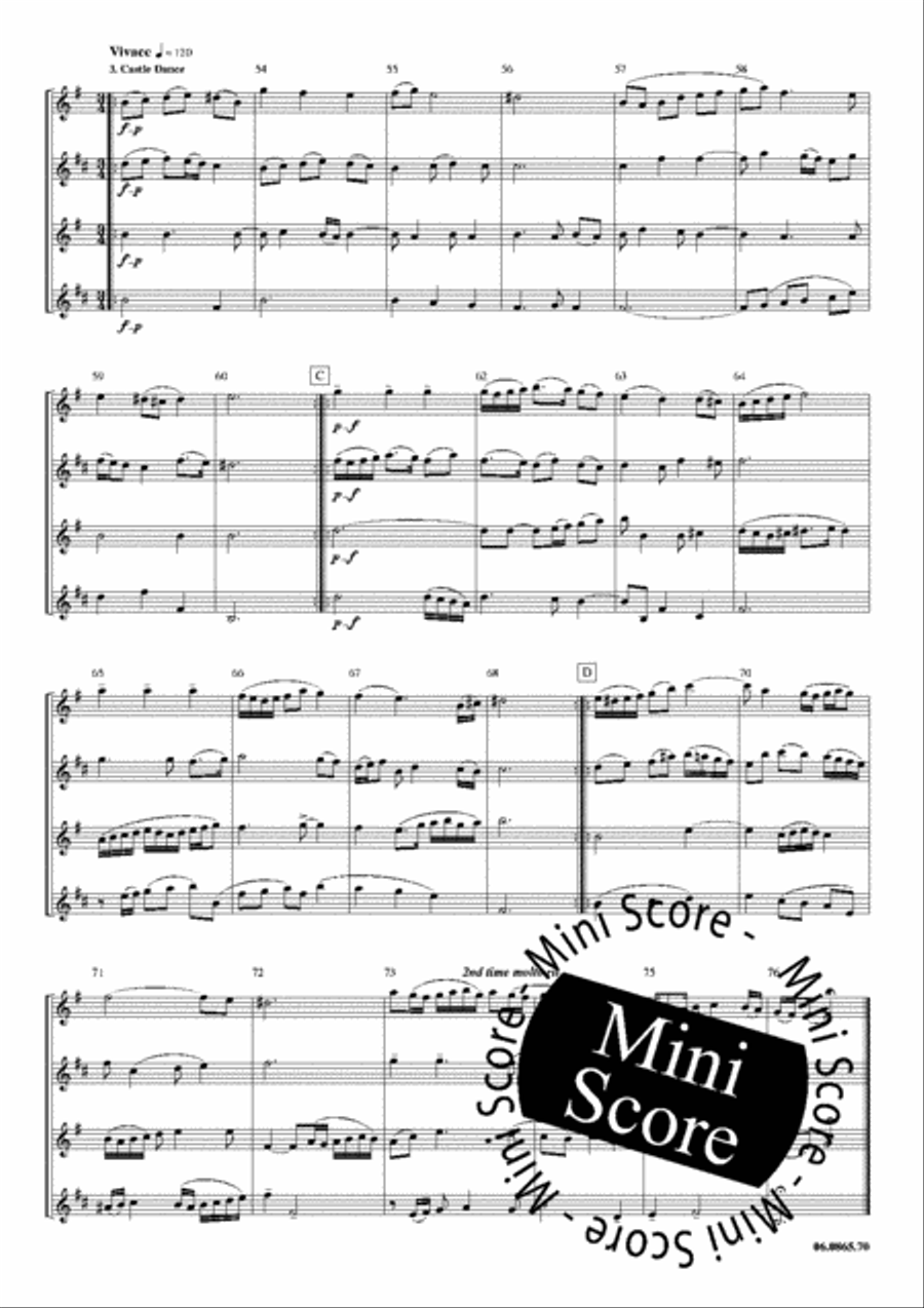 Excalibur Suite Saxophone Quartet scores gallery preview page 7