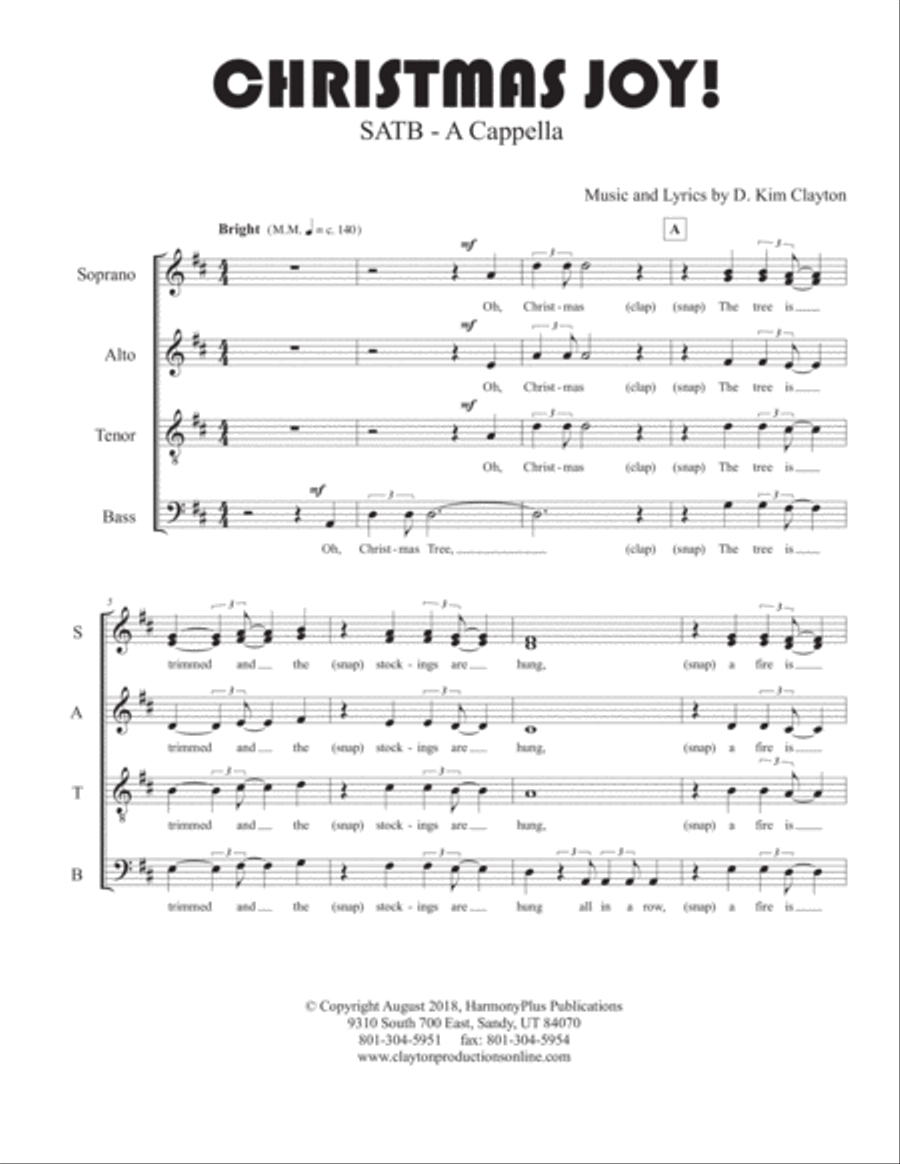 Christmas Joy 4-Part scores gallery preview page 2