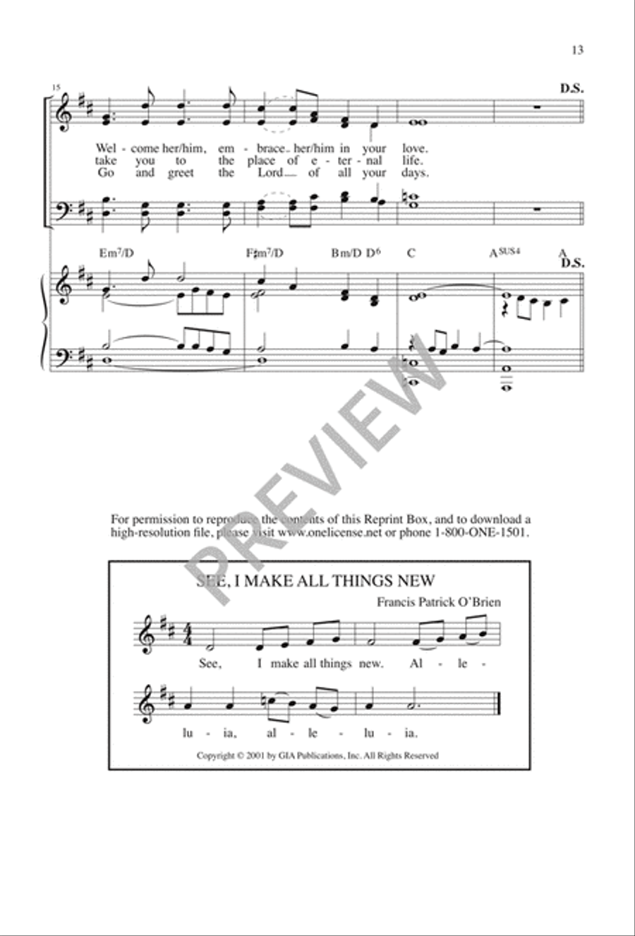 See, I Make All Things New 4-Part scores gallery preview page 13