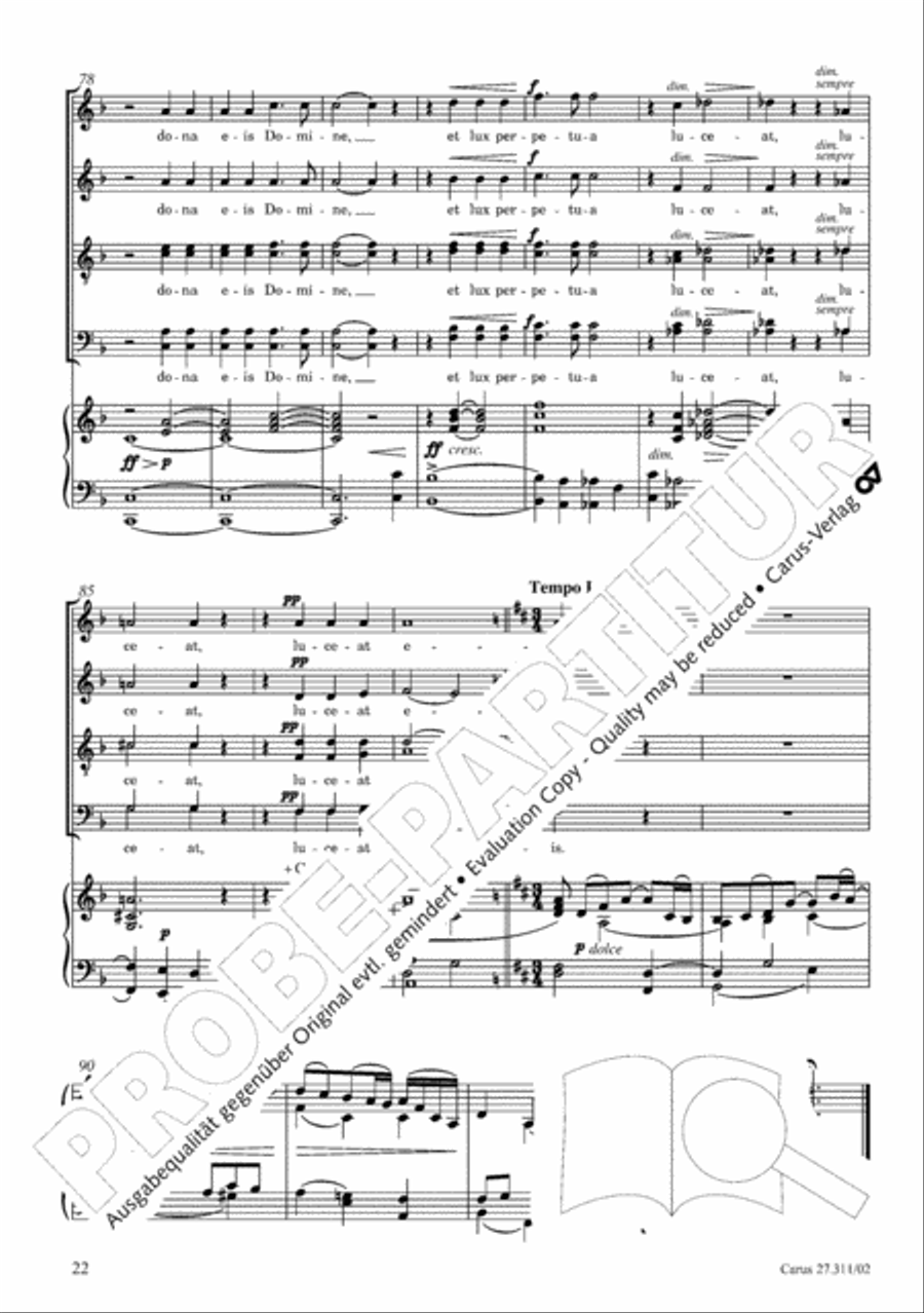 Requiem - church version (Requiem. Fassung mit kleinem Orchester) 4-Part scores gallery preview page 23