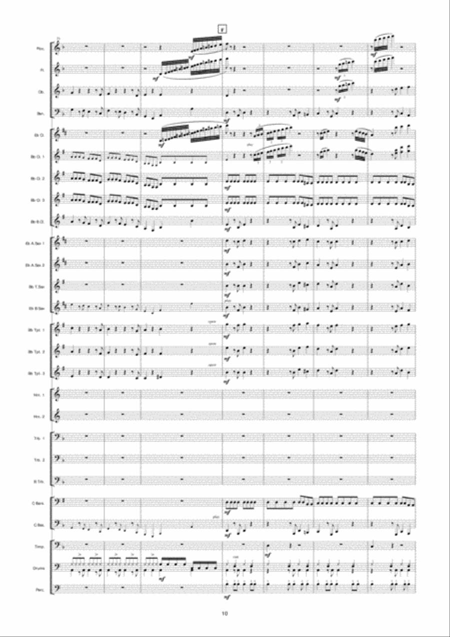 Fratelli Chase (From The Goonies) Concert Band scores gallery preview page 11