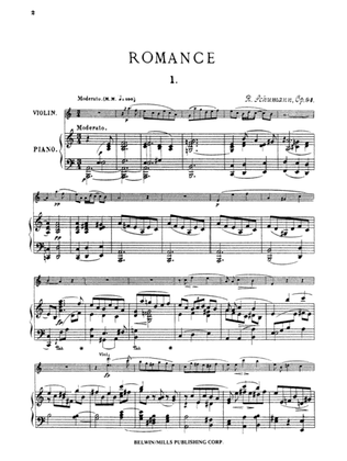Book cover for Schumann: Three Romances, Op. 94