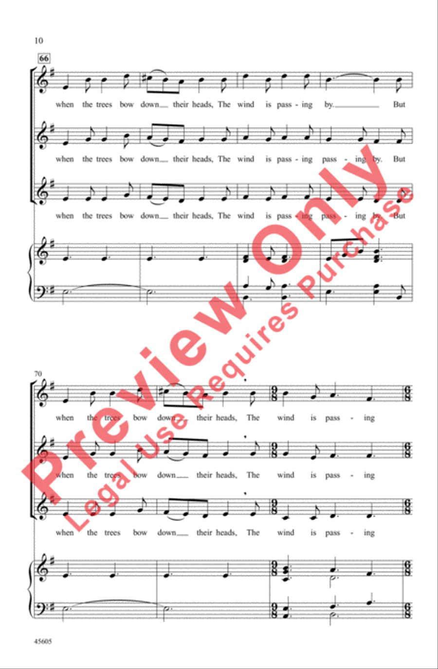Who Has Seen the Wind? Women's Choir scores gallery preview page 10