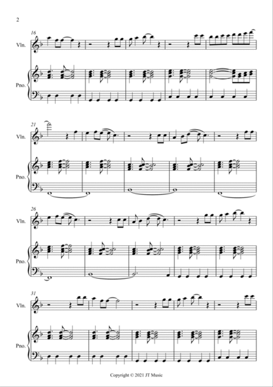 Reflections - Violin and Piano Violin Solo scores gallery preview page 2