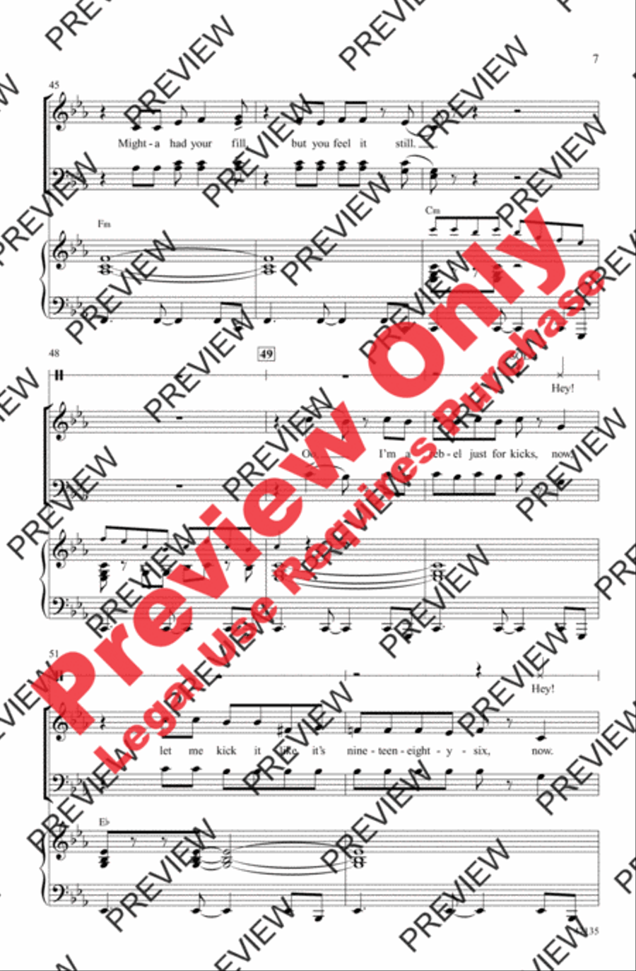 Feel It Still Feel It Still 4-Part scores gallery preview page 7