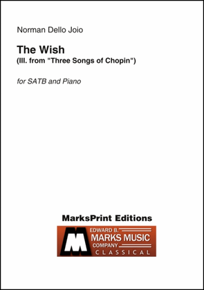 Book cover for The Wish (III. from "Three Songs of Chopin")