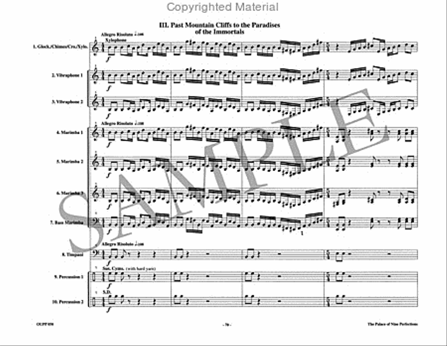 The Palace of Nine Perfections Percussion Ensemble scores gallery preview page 18