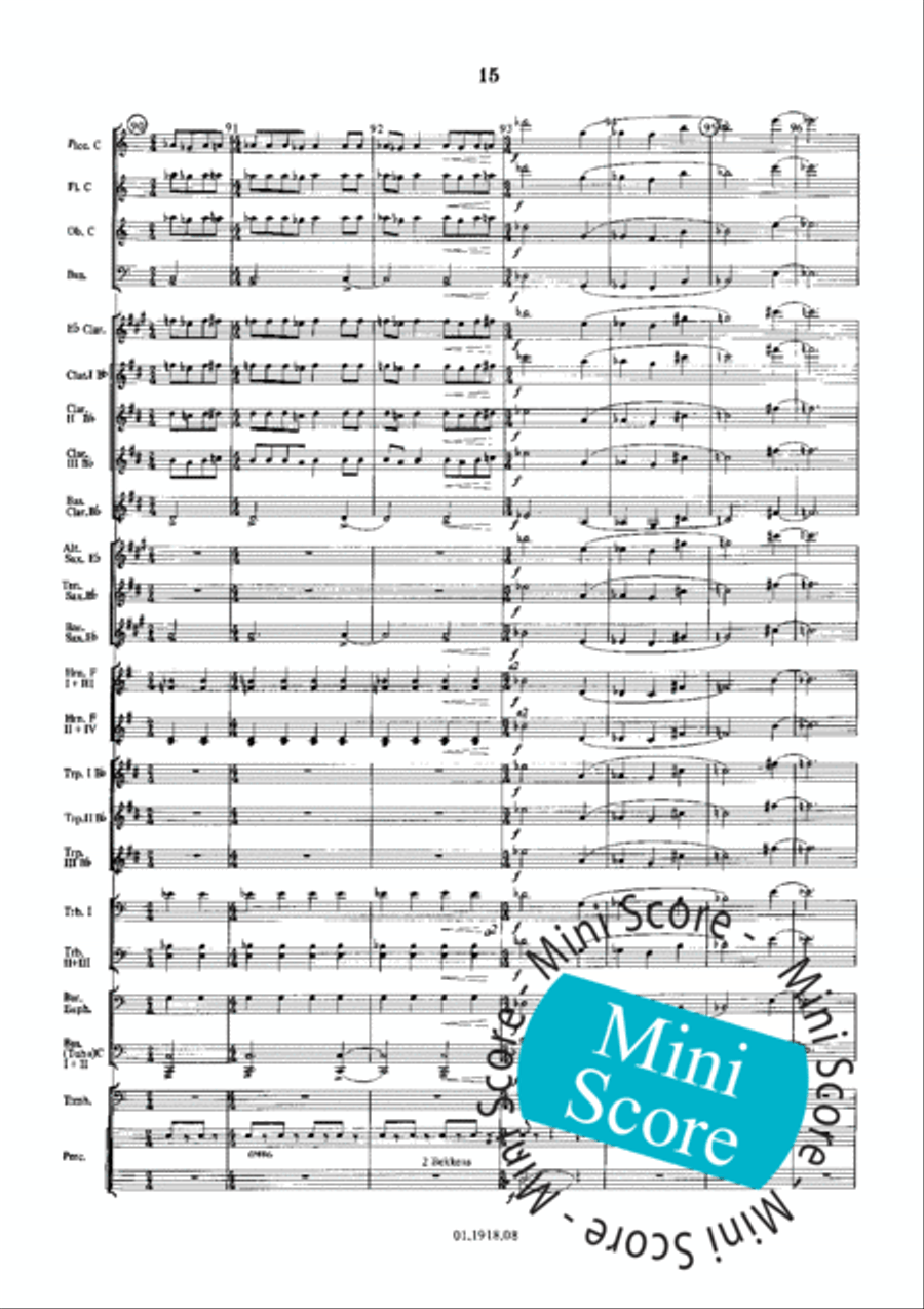Overture for an Imaginary Play Concert Band scores gallery preview page 19