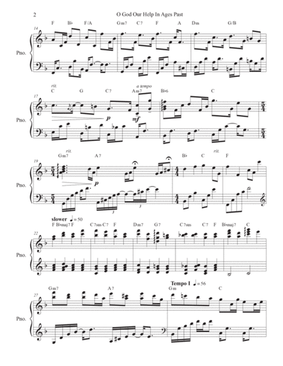 O God Our Help In Ages Past - Solo Piano image number null