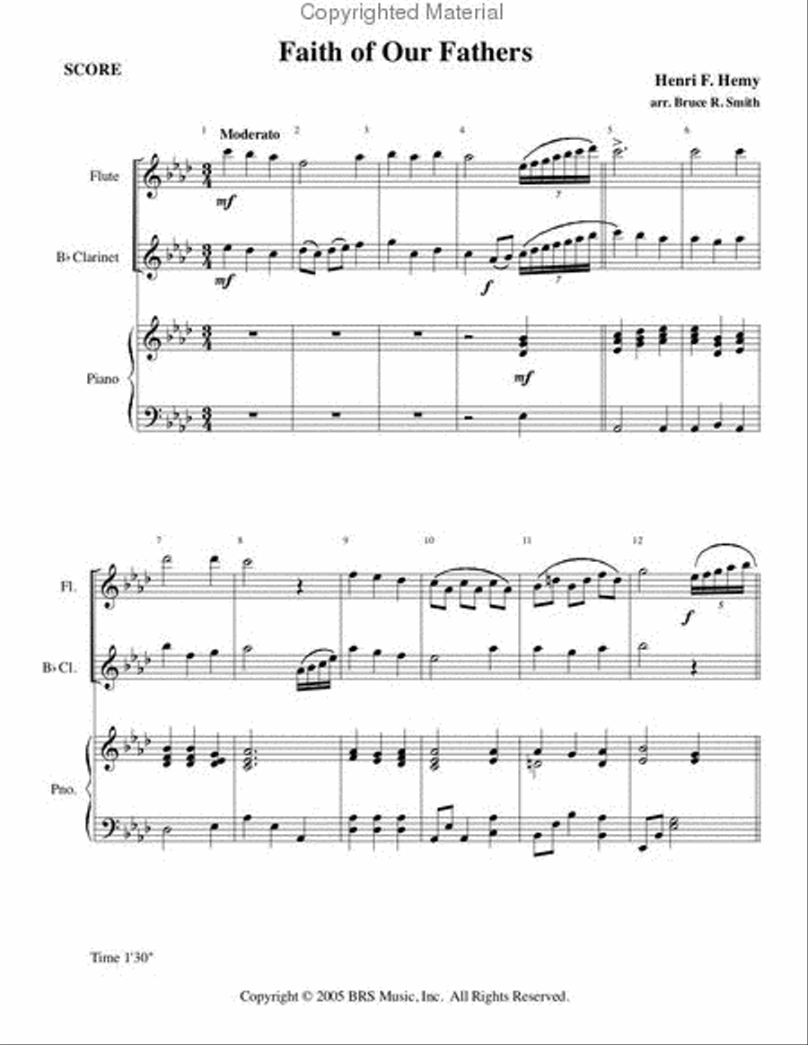 Faith of Our Fathers Faith of Our Fathers Woodwind Ensemble scores gallery preview page 3