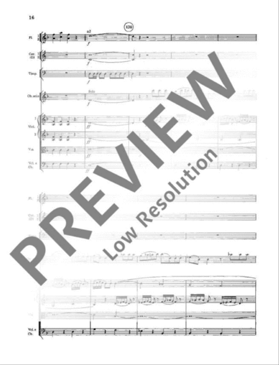 Concerto No. 1 D minor Orchestra scores gallery preview page 17
