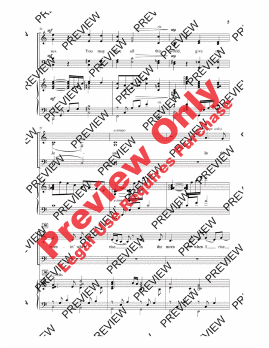 More Precious Than Silver with Give Me Jesus 4-Part scores gallery preview page 16