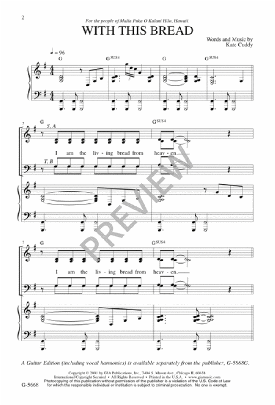 With This Bread With This Bread 4-Part scores gallery preview page 2