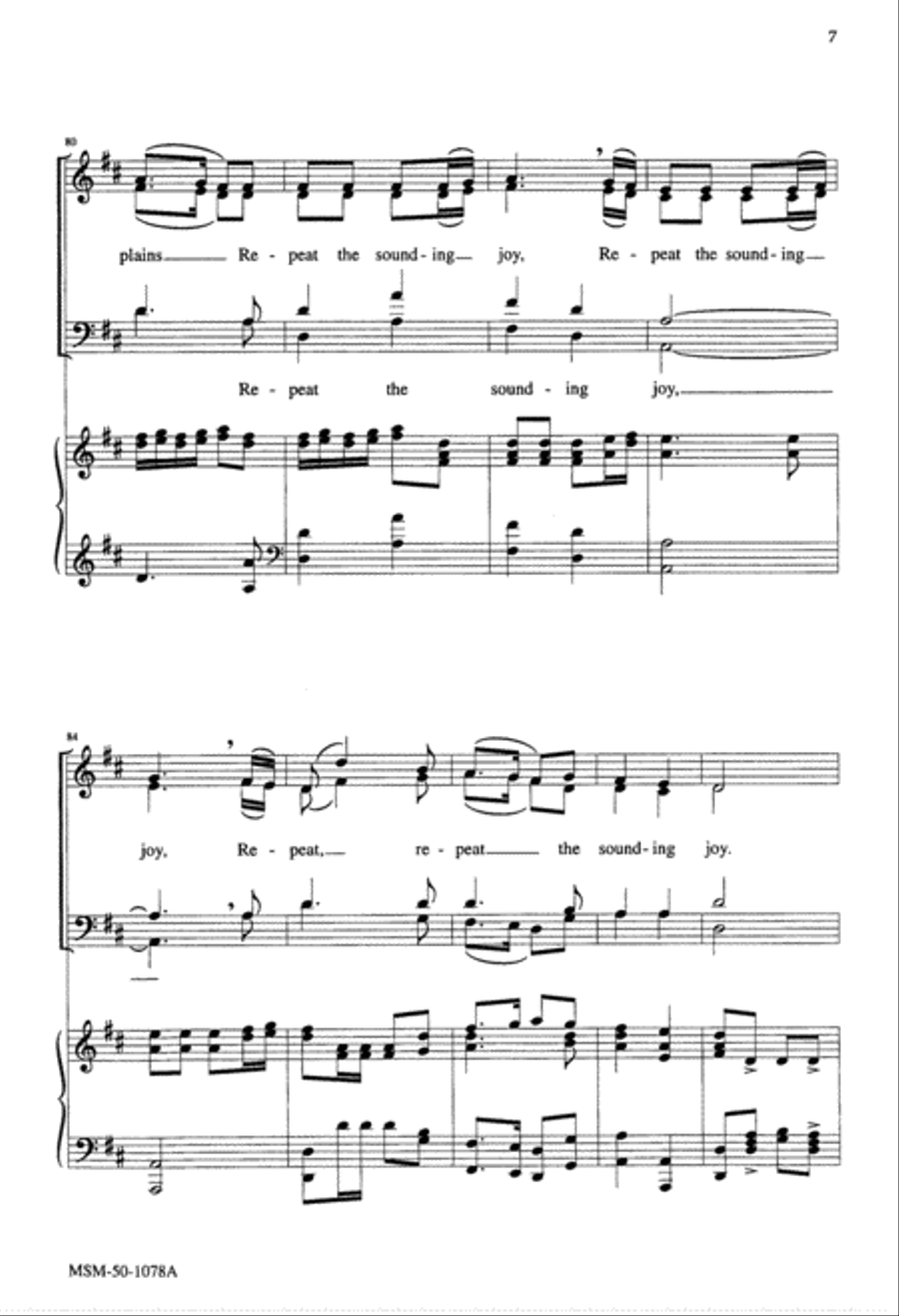 Joy to the World 4-Part scores gallery preview page 6