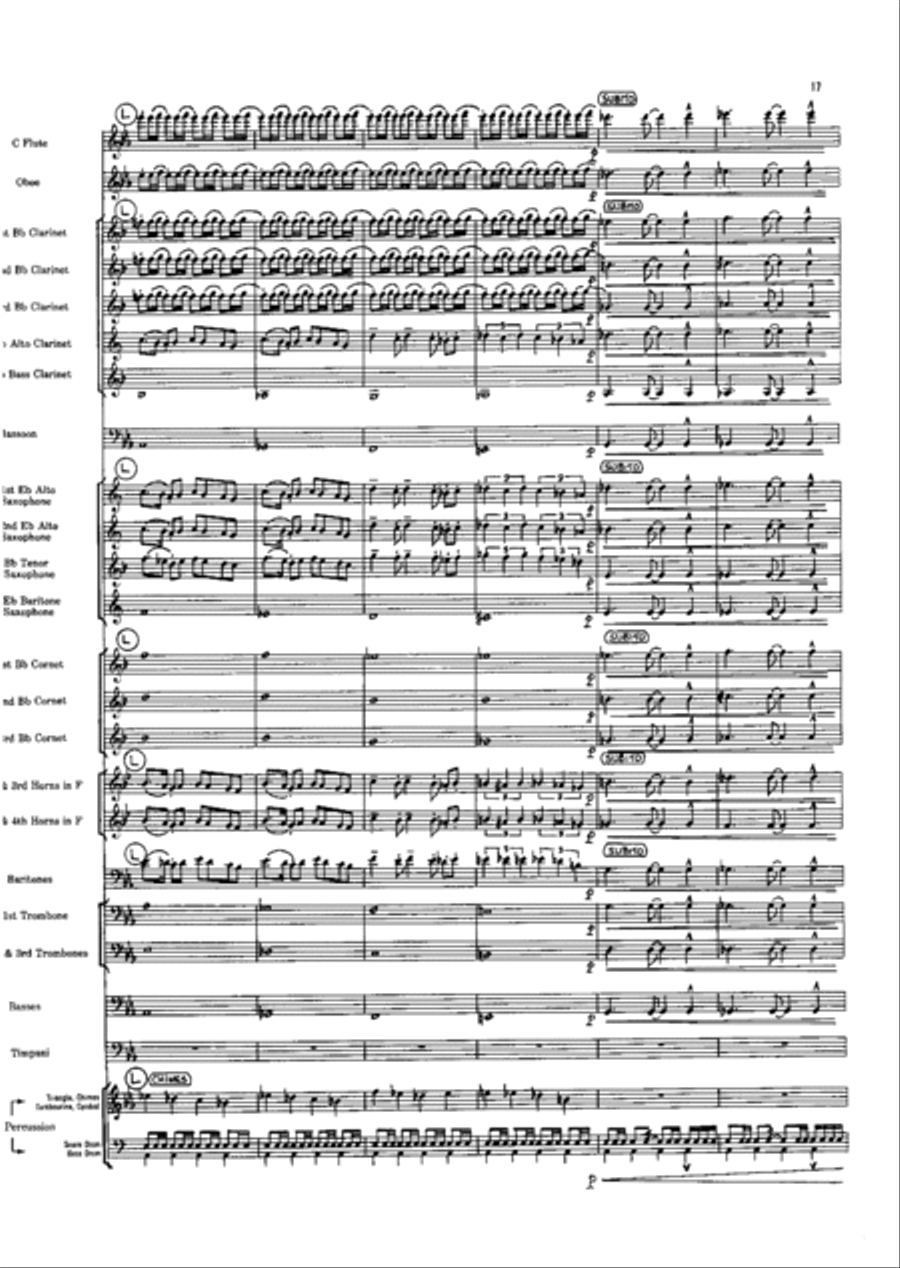 Short Prelude With Perspectives Concert Band scores gallery preview page 17
