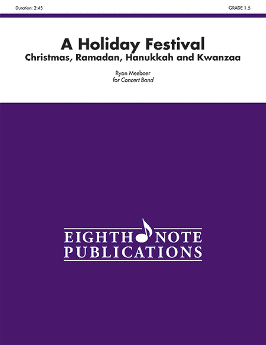 A Holiday Festival Concert Band scores gallery preview page 1