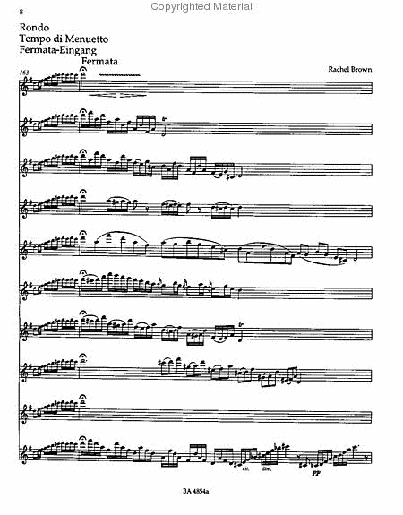 Flute Concerto in G Major, K. 313 by Wolfgang Amadeus Mozart Flute Solo - Sheet Music