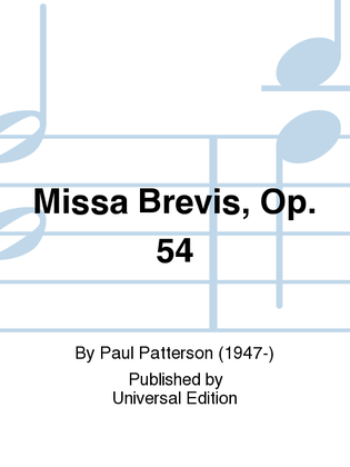Missa Brevis, Op. 54