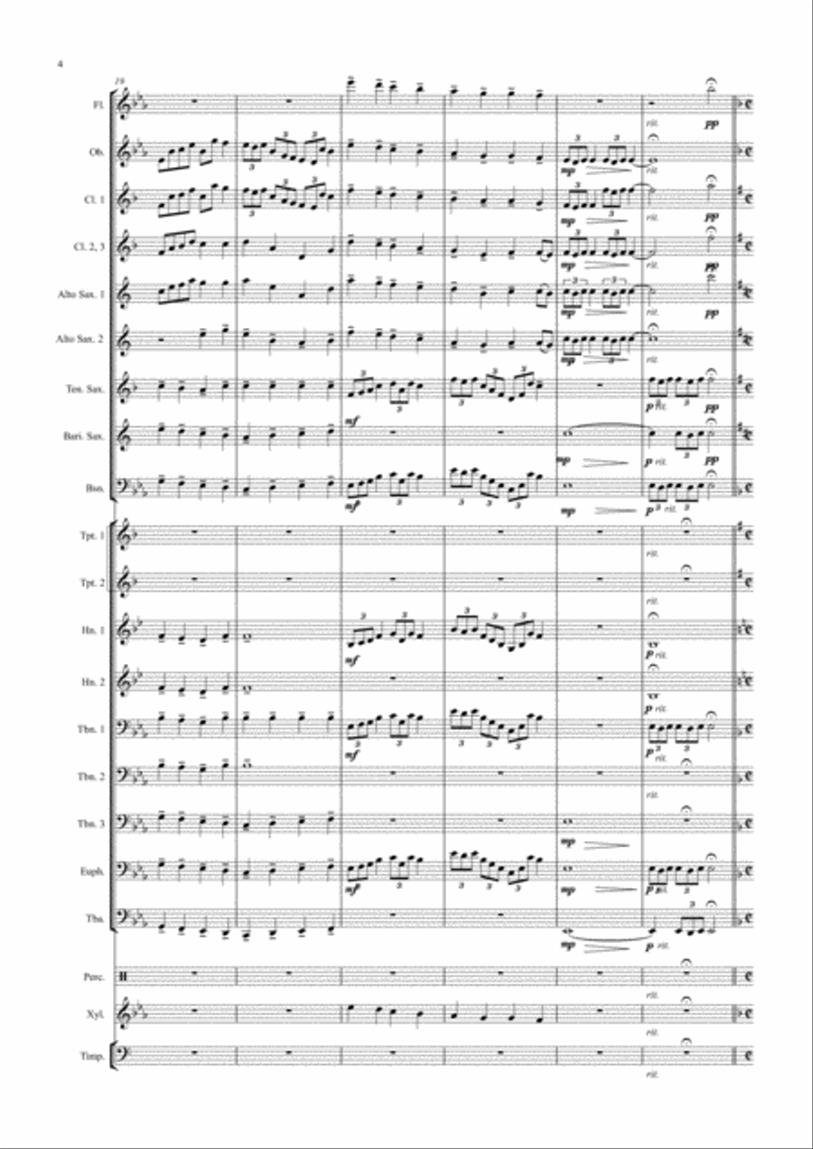 A Tribute to James Swearingen Concert Band scores gallery preview page 4