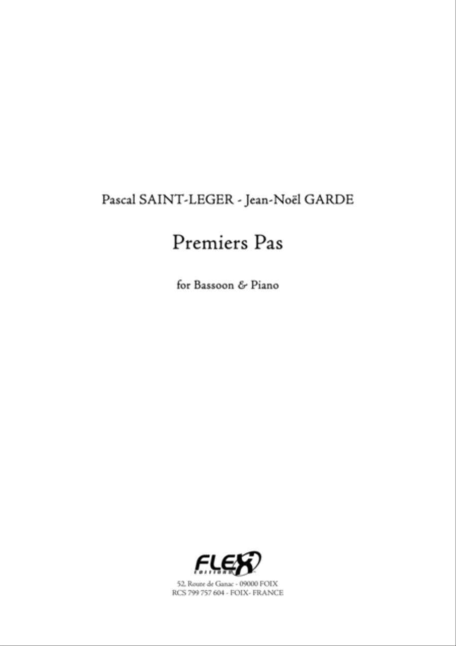 Premiers Pas Bassoon scores gallery preview page 1