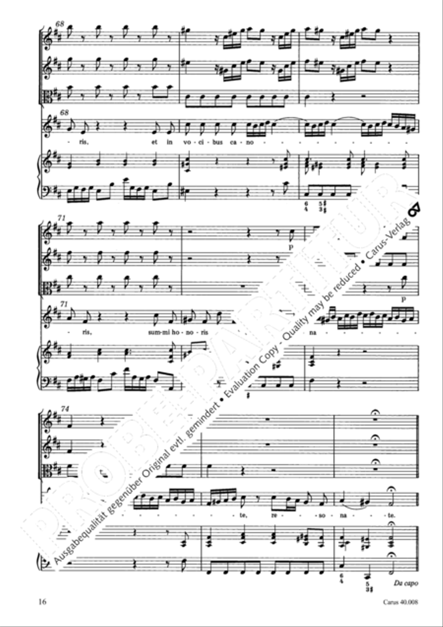 Introduzione e Gloria 4-Part scores gallery preview page 17