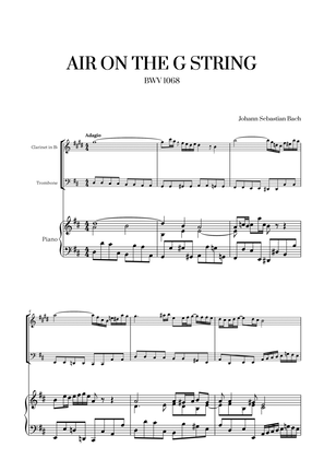 Johann Sebastian Bach - Air on the G String for Clarinet, Trombone and Piano