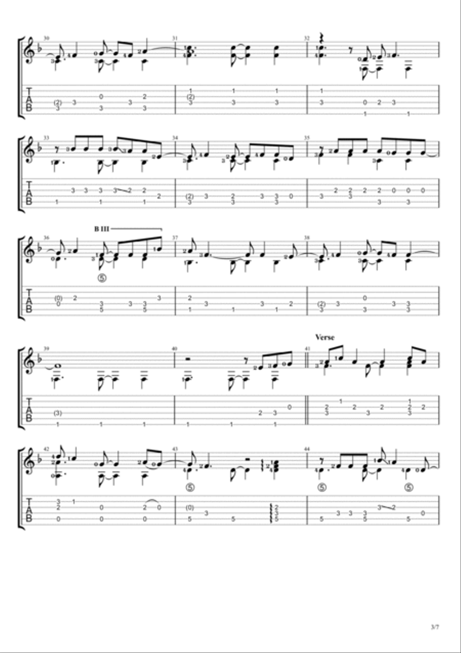 Magazines Guitar Tablature scores gallery preview page 3