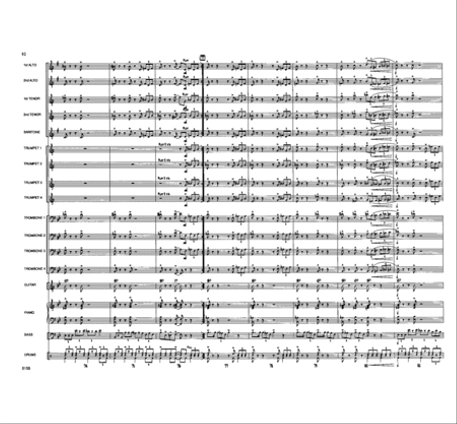 Touchin' All The Basses Jazz Ensemble scores gallery preview page 11
