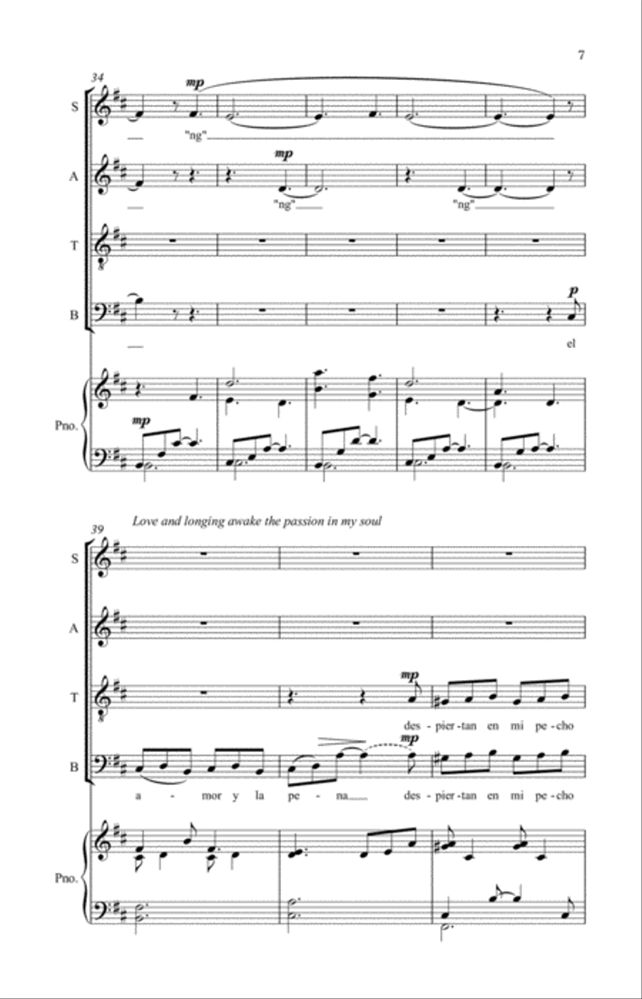 Noche Serena 4-Part scores gallery preview page 6