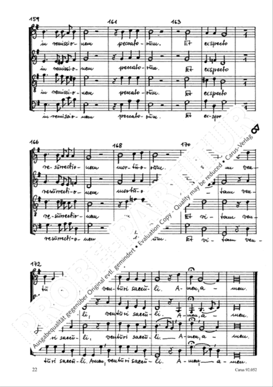Missa canonica 4-Part scores gallery preview page 23