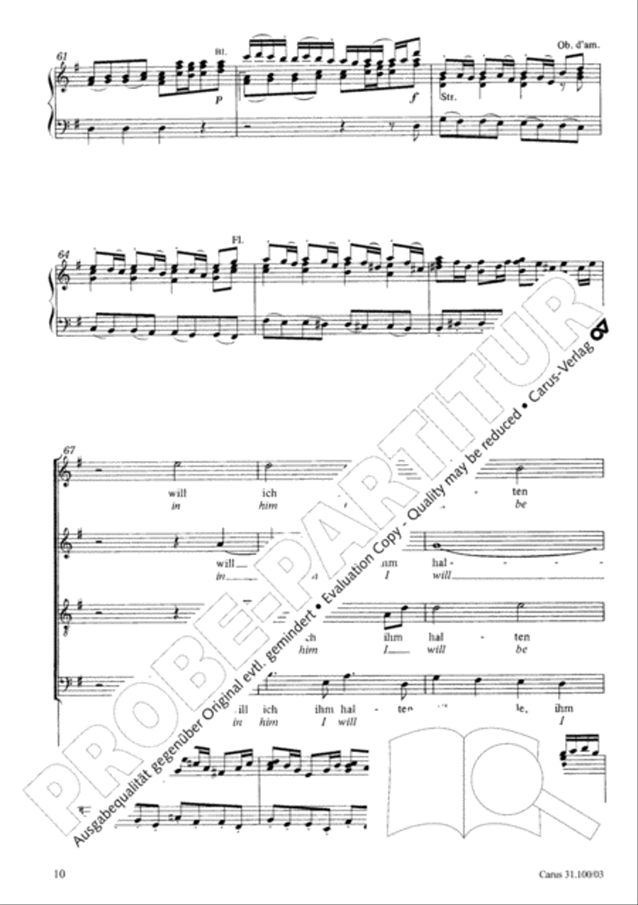 Whatever God ordains is right (Was Gott tut, das ist wohlgetan) 4-Part scores gallery preview page 11