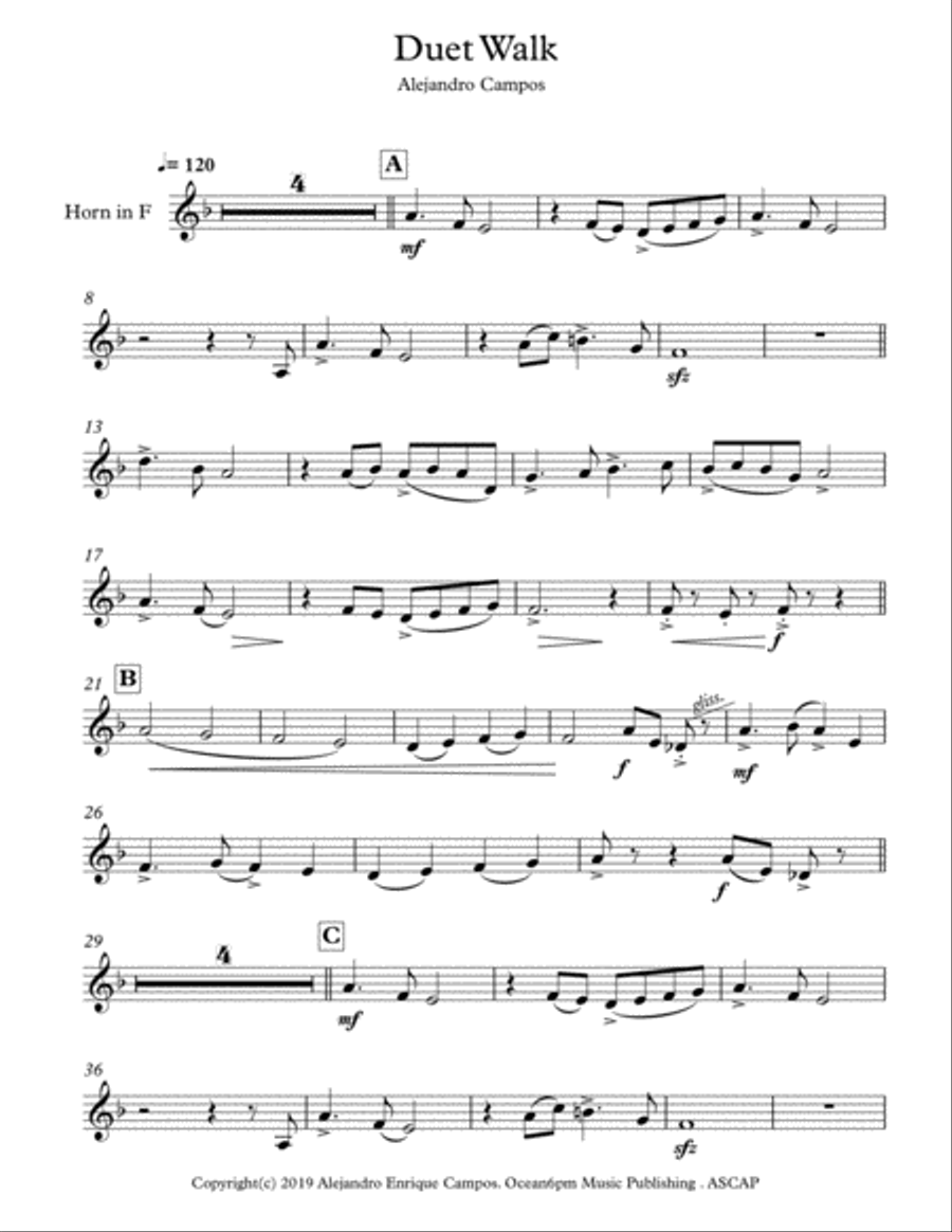 Duet Walk Duet Walk Brass Ensemble scores gallery preview page 4