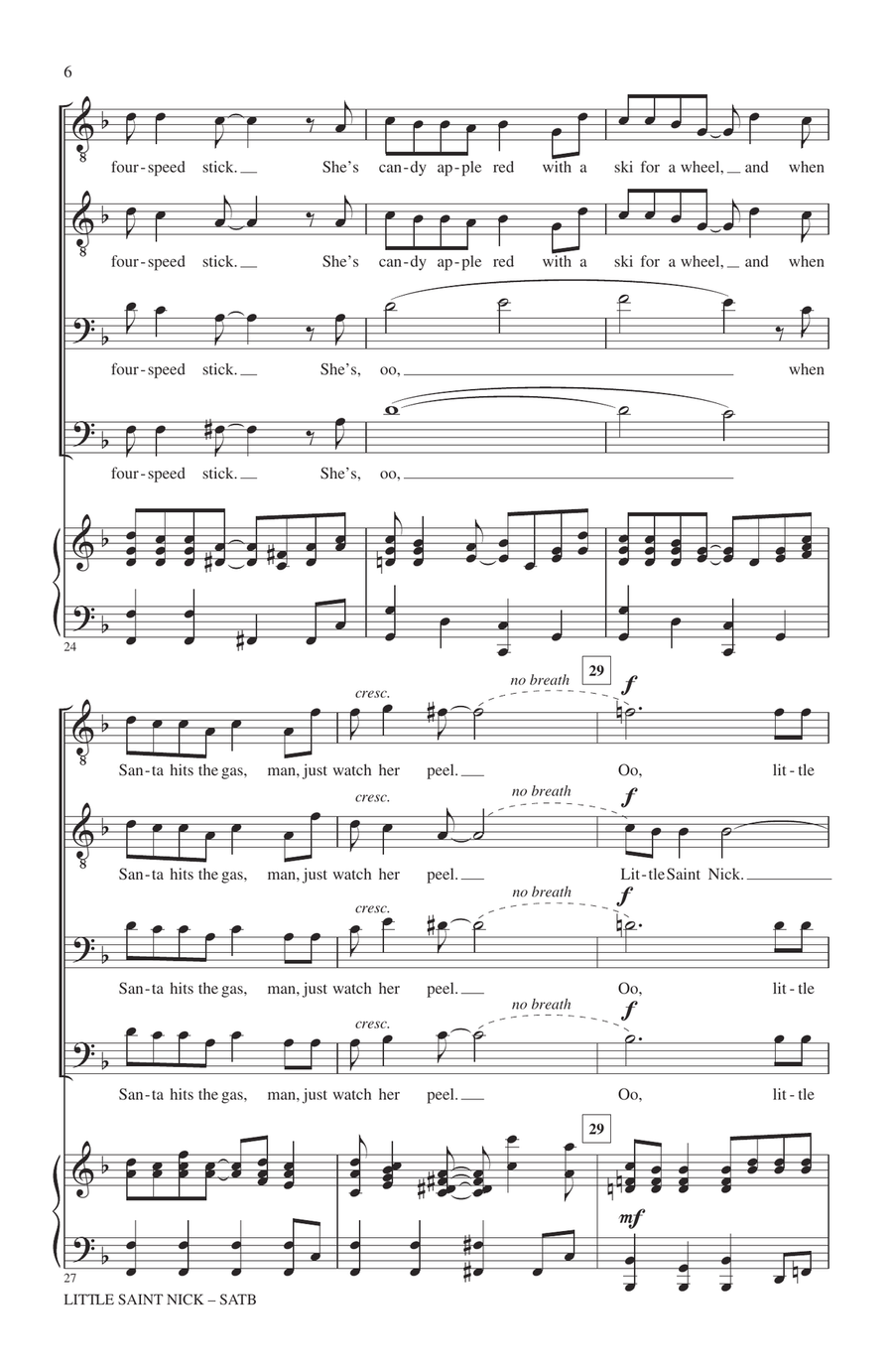 Little Saint Nick TTBB scores gallery preview page 5