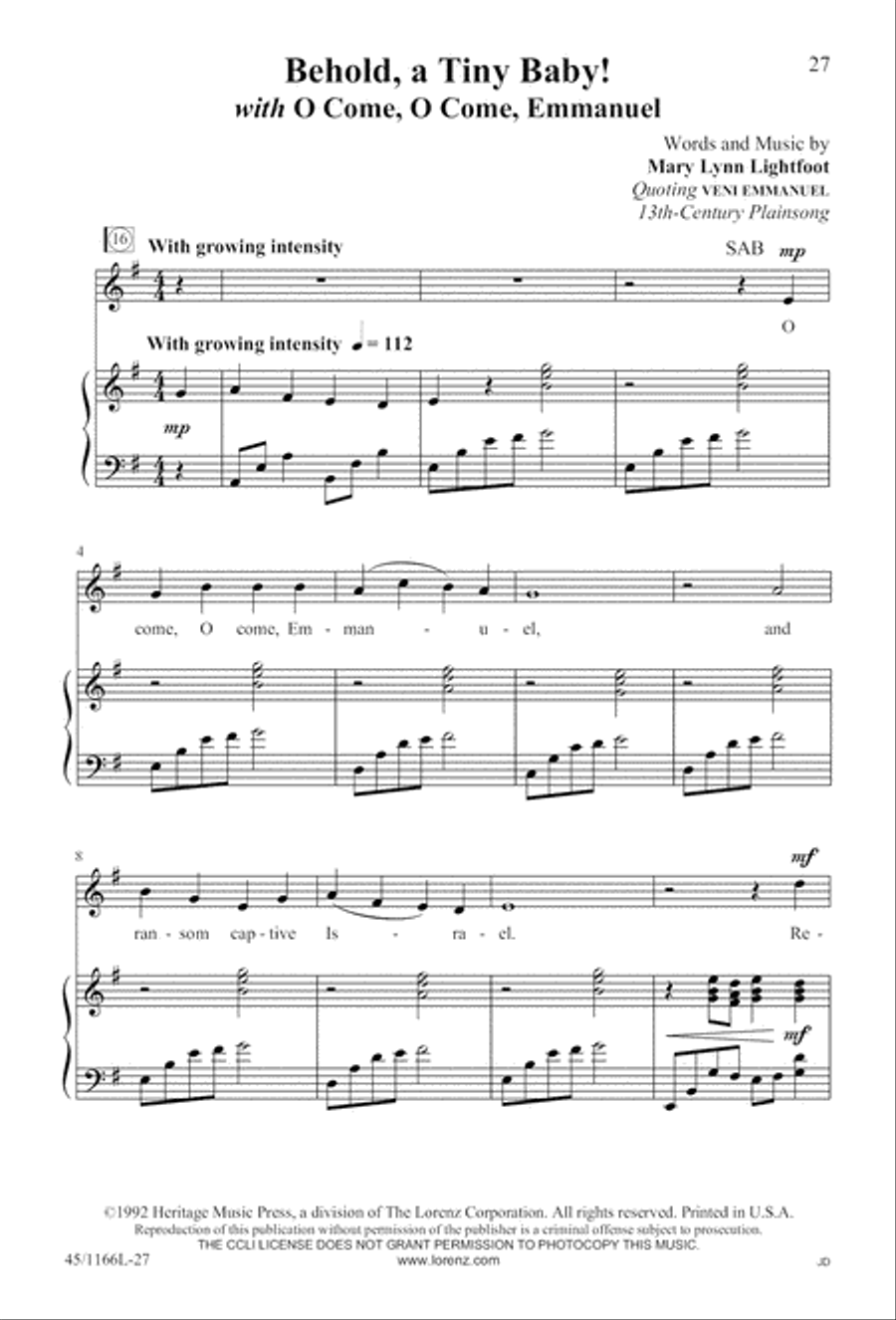 12 Carols for about 12 Singers 3-Part scores gallery preview page 28