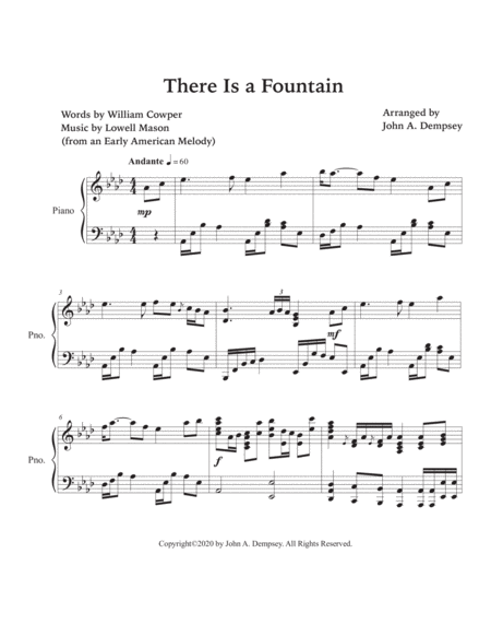 There is a Fountain (Piano Solo) image number null