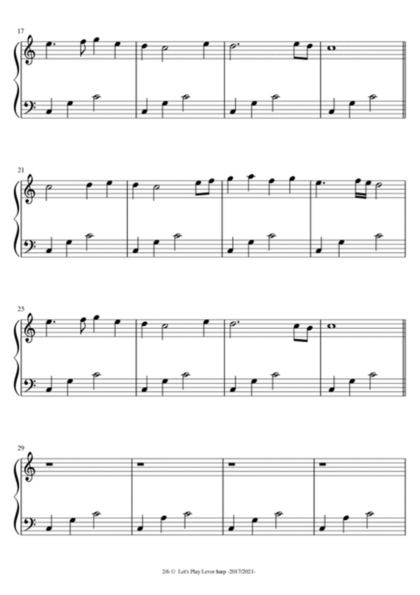 Loibere Risen - Medieval Tune - 3 Harp Version - beginner 19 & 27 String Harp | McTe image number null