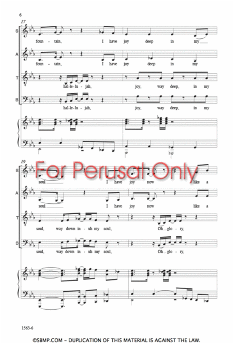 Since I Laid My Burden Down - SATB Octavo 4-Part scores gallery preview page 5