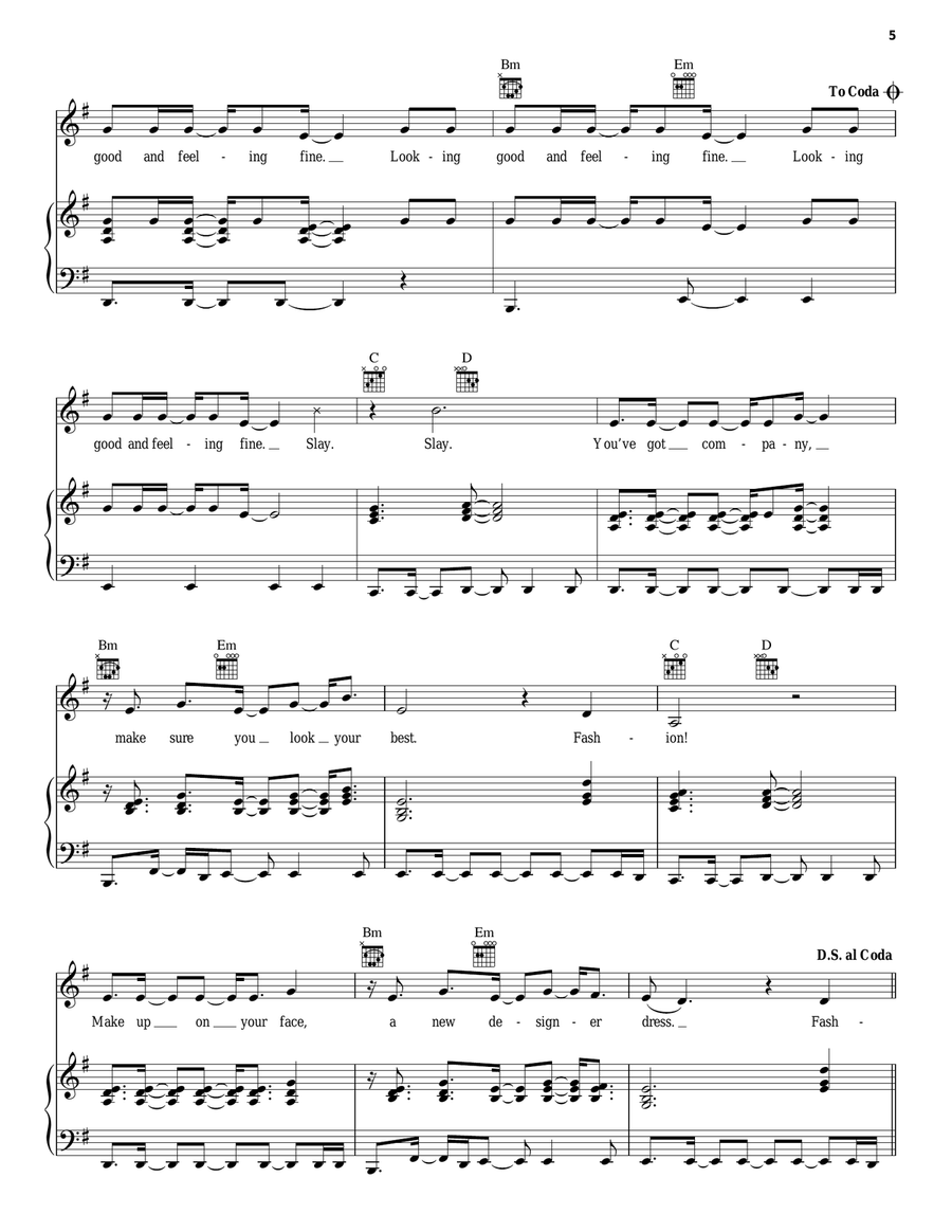 Fashion! Acoustic Guitar scores gallery preview page 5