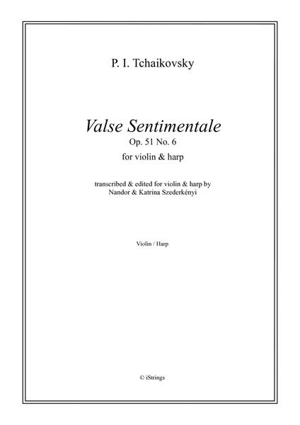 Valse Sentimentale for violin & harp