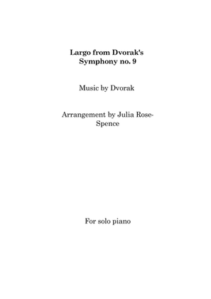 Largo from Dvorak's Symphony No. 9 (Piano Solo)