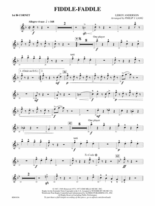 Fiddle-Faddle: 1st B-flat Cornet