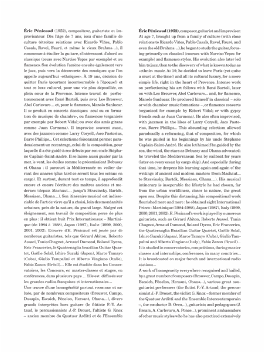 Thème, variations et carillon (version concertante) Guitar Ensemble scores gallery preview page 2