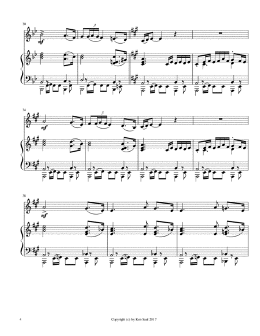 Sevilla from Suite Española for Trumpet and Piano Trumpet Solo scores gallery preview page 6