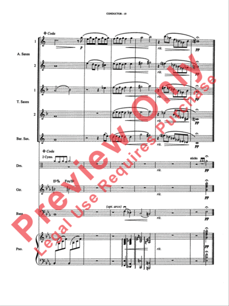 Over the Rainbow Small Ensemble scores gallery preview page 20