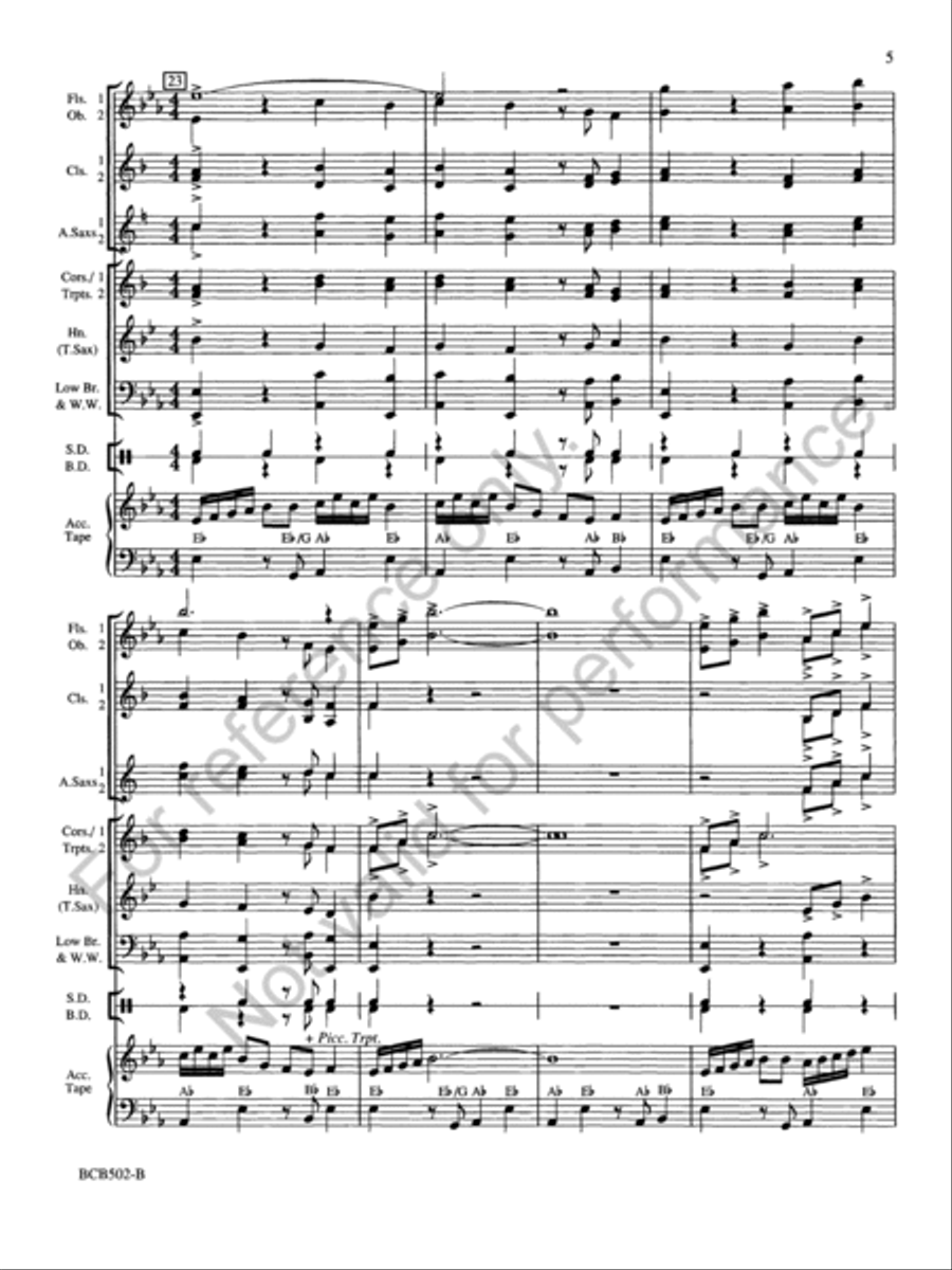 Hoedown Hoedown Concert Band scores gallery preview page 5