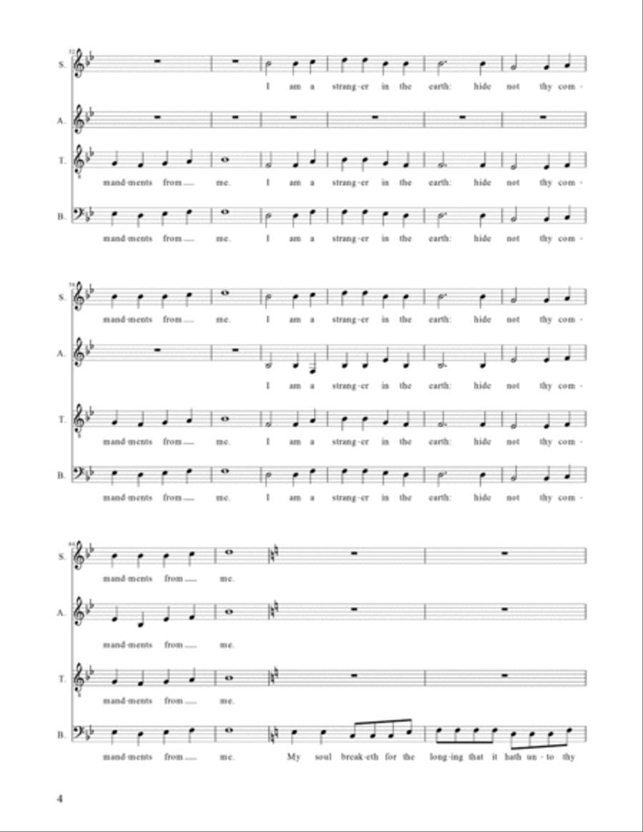 Psalm 119 Gimel 4-Part scores gallery preview page 5
